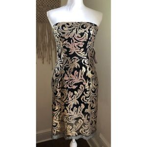 NWT Lord & Taylor Decode Black Lace Sequins